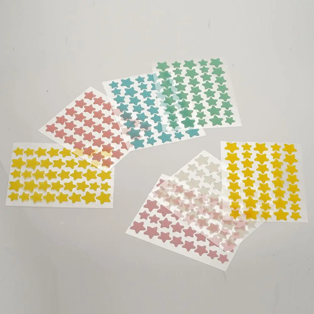 40pc/Blatt Stern Pickel Patch Akne bunte unsichtbare Akne Entfernung Hautpflege Aufkleber y2k Originalität Concealer Gesicht Spot Schönheit