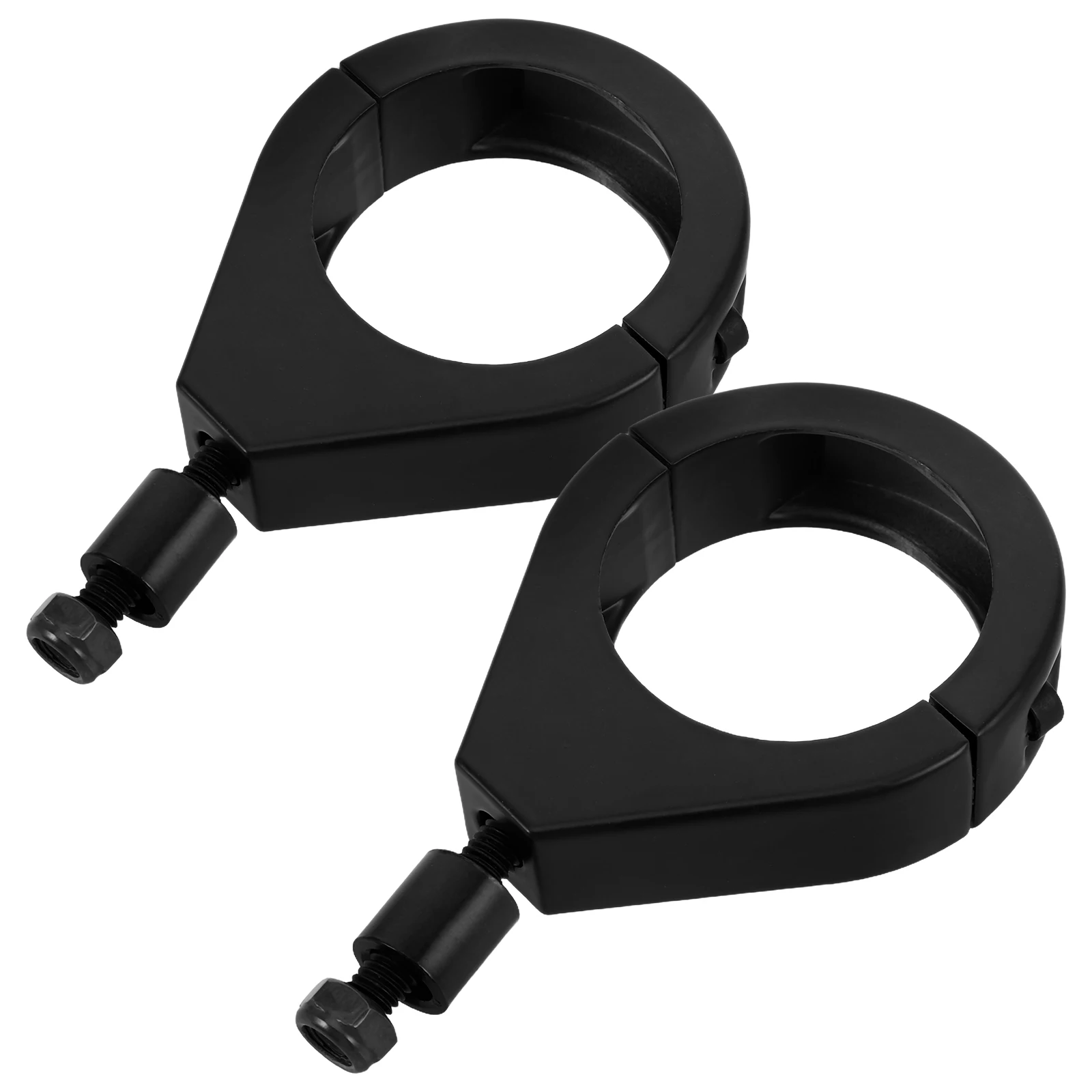 

2Pcs Turn Signal Mount Bracket Metal Plated 41mm Front Fork Clamp Motorcycle Light Holder Compatible for Harley