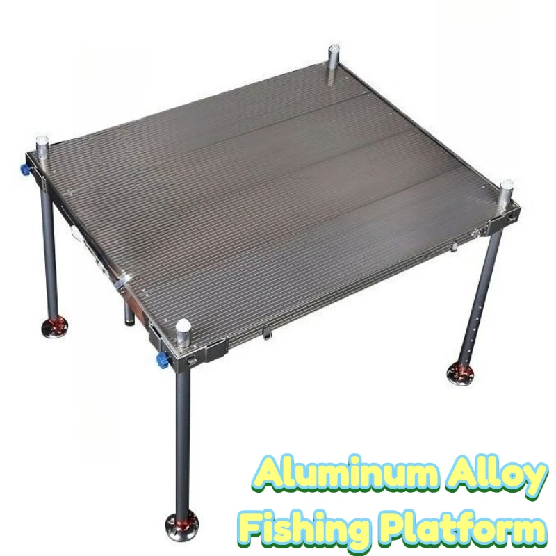 

Легкая складная рыболовная платформа из алюминиевого сплава для активного отдыха, утолщенная, большая, прочная, портативная, для рыболовных снастей