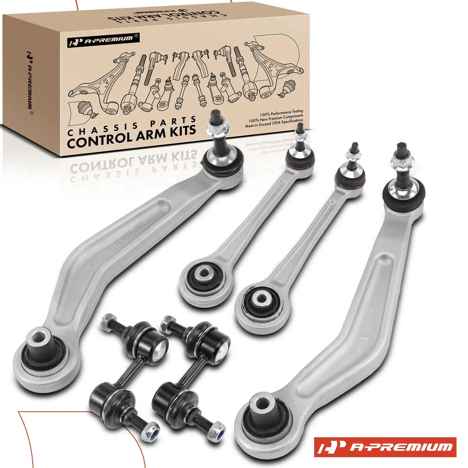 A-Premium 6x Rear Control Arm & Ball Joint Assembly Sway Bar Link for BMW M5 2000-2003