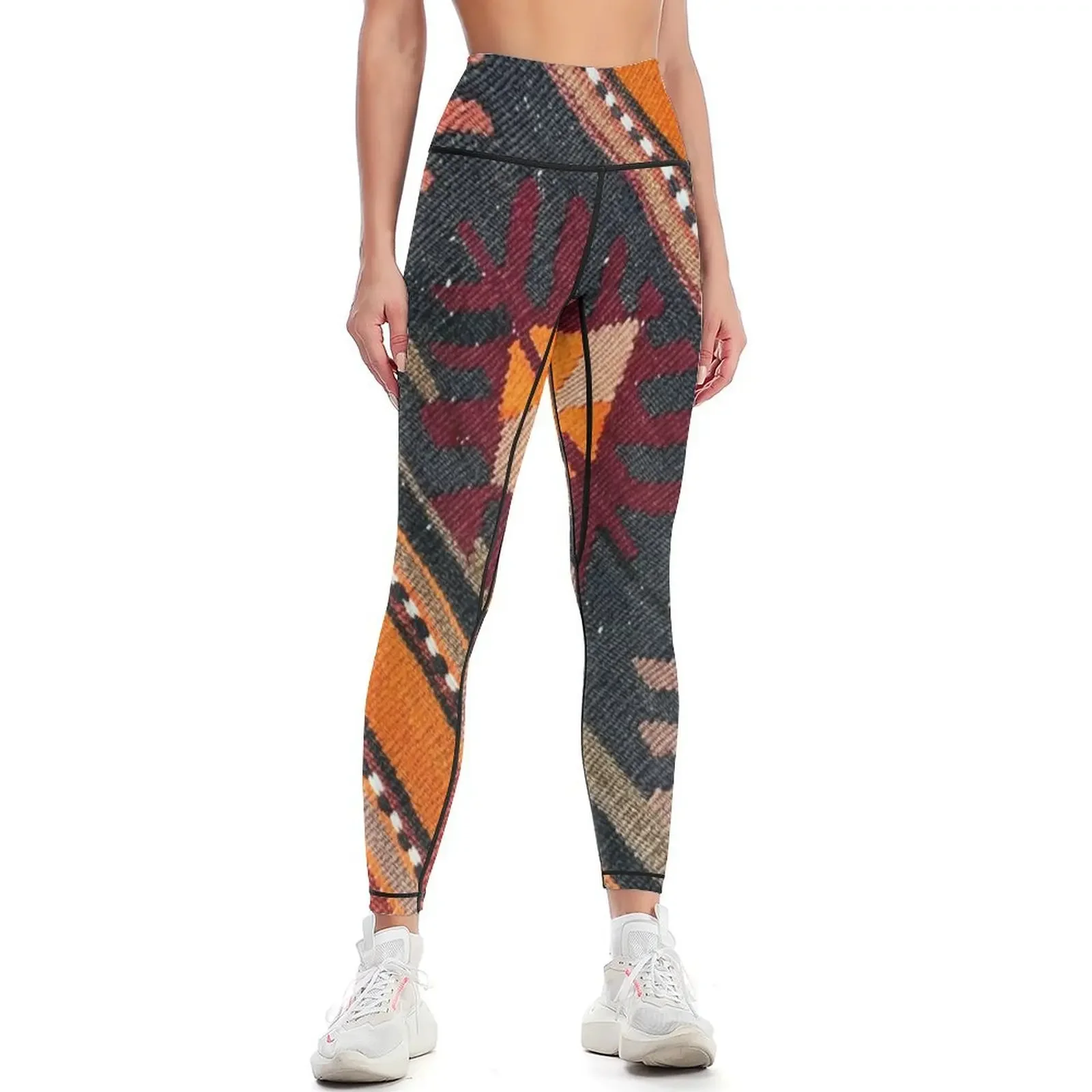 

Decorative Kilim, Navaho Weave, Woven Textile Leggings Women's tights sport legging for physical gym top Womens Leggings
