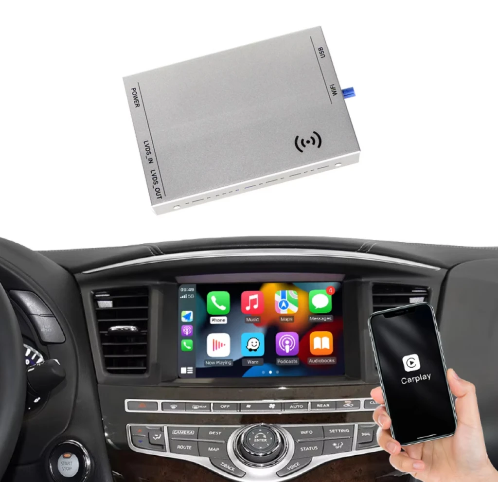 Exploter LVDS RGB Wireless CarPlay Android Auto Interface For Jaguar F-Type Land Rover Harman 8 Inch Head Unit
