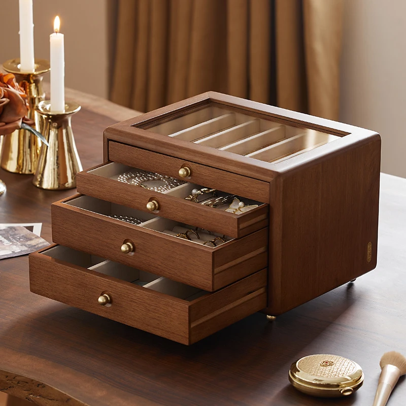 

Solid wood jewelry box storage box anti-oxidation box