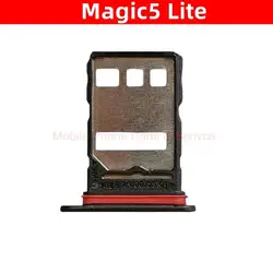 Dual Sim Card Tray For Honor Magic 5 Lite Sim Tray Magic5 Lite Sim Card Tray Sim Holder Mobile Phone Parts