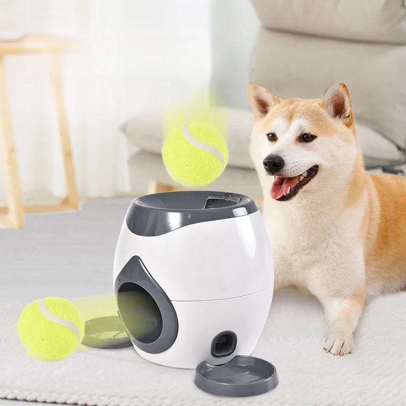 Creative Dog Toys Automatic Ball Launcher Puppy Snack Dispenser Slow Feeder Pet Dog Entertain Themselves Indoor Interactive Toy