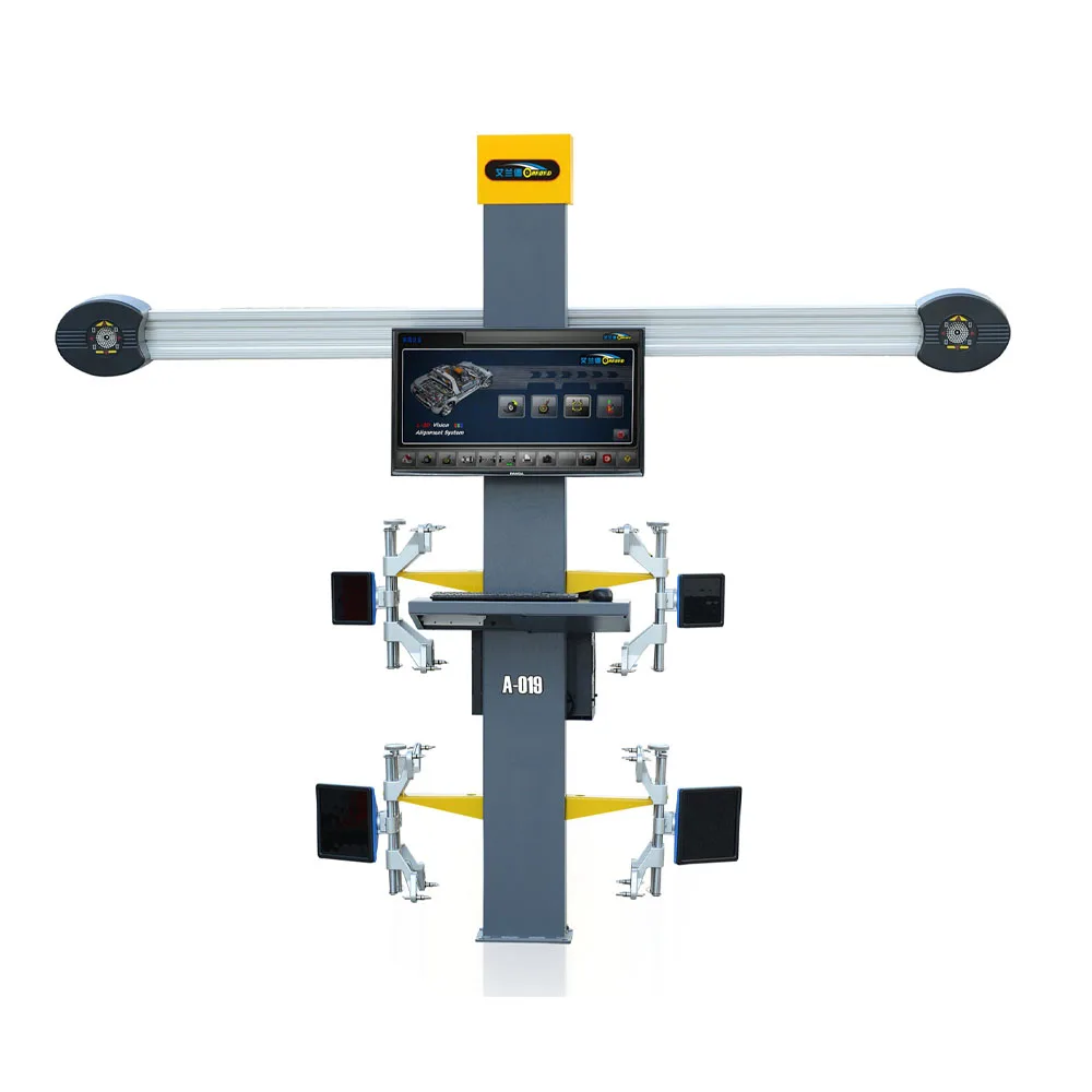 Hot Sell Good Quality Eiland A-019 3D Four Wheel Aligner with LED Display 200rpm Tyre Balancer 220V Desktop Automotive Use