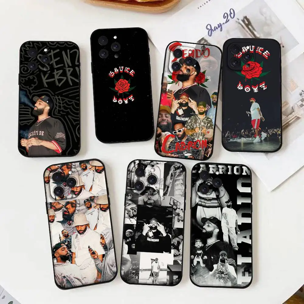 E-Eladio Carrion Sauce Boyz Handyhülle für iPhone 17 16 15 14 13 12 11 X XR XS Plus Pro Max Mini Weiche Schwarze Schutzhülle
