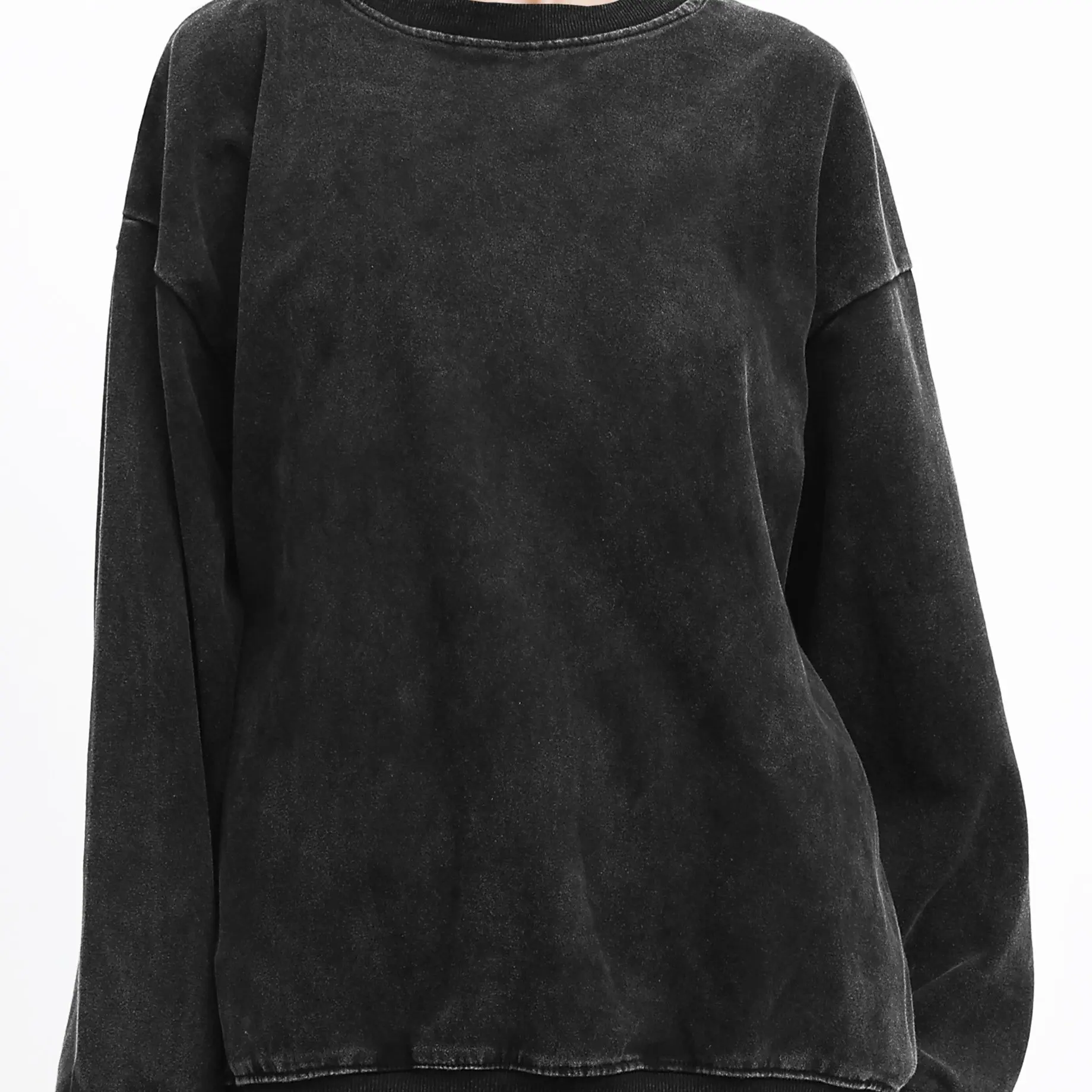 Five Colors Vintage Washed 100%Cotton Woman Sweatshirt Harajuku Casual Pullover Comfort Loose Hoodie Autumn Warm Fleece Tops