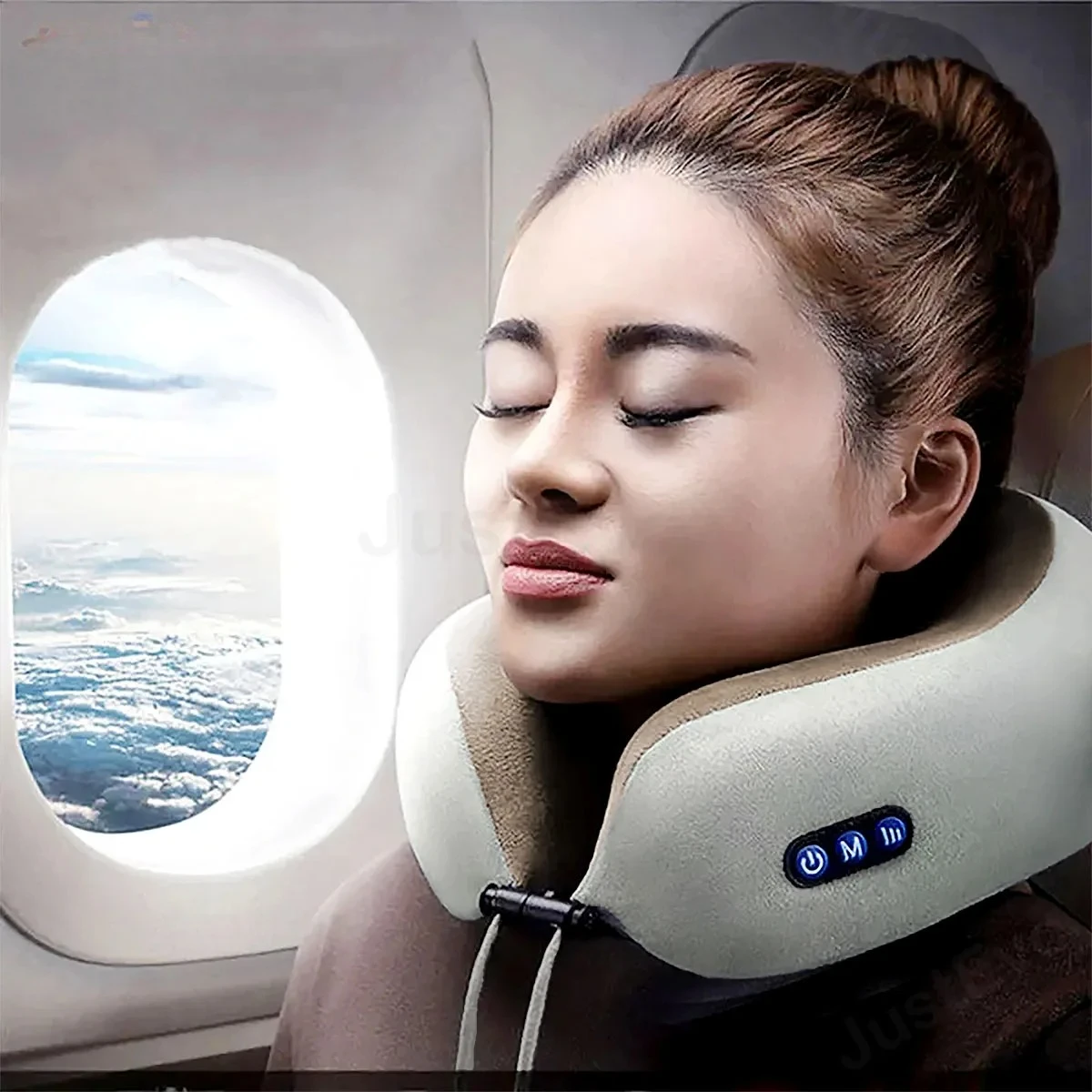 

Дорожная массажная подушка с функцией массажа, подходит для использования по поездов, автомобилей, самолетов и других настройках.TJ-U1