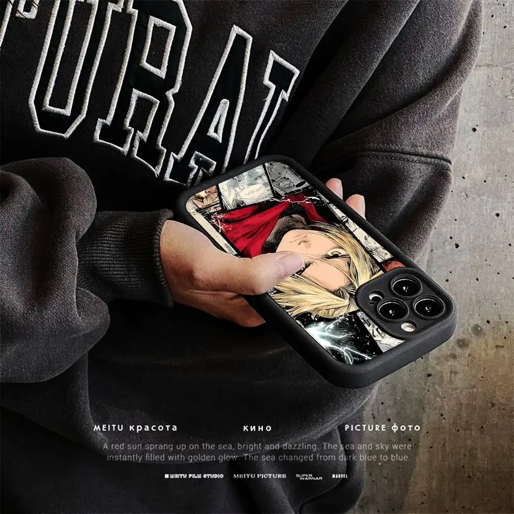 Anime F-Fullmetal A-Alchemist Phone Case For IPhone 17 16 15 14 13 12 11 Pro Max Plus Silicone Shockproof Case