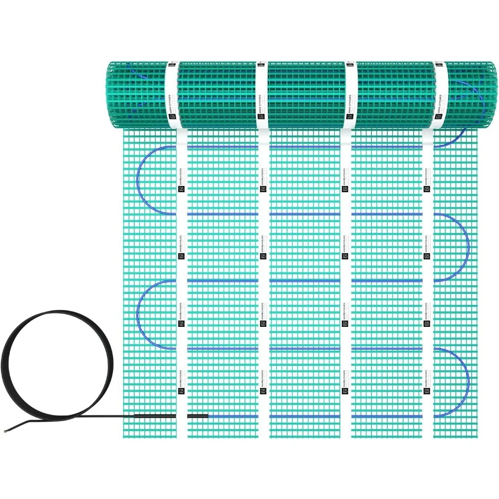 Tappetino elettrico riscaldato 2 x 12 piedi - Fast Even Radiant Heat Ideale per l'installazione di pavimenti