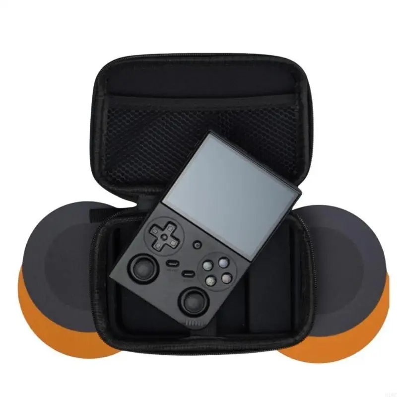 Travel Box Shockproof Organizers Water Resistant with Screen Protector For RG35XX Gaming Console Hard Carrying Bag