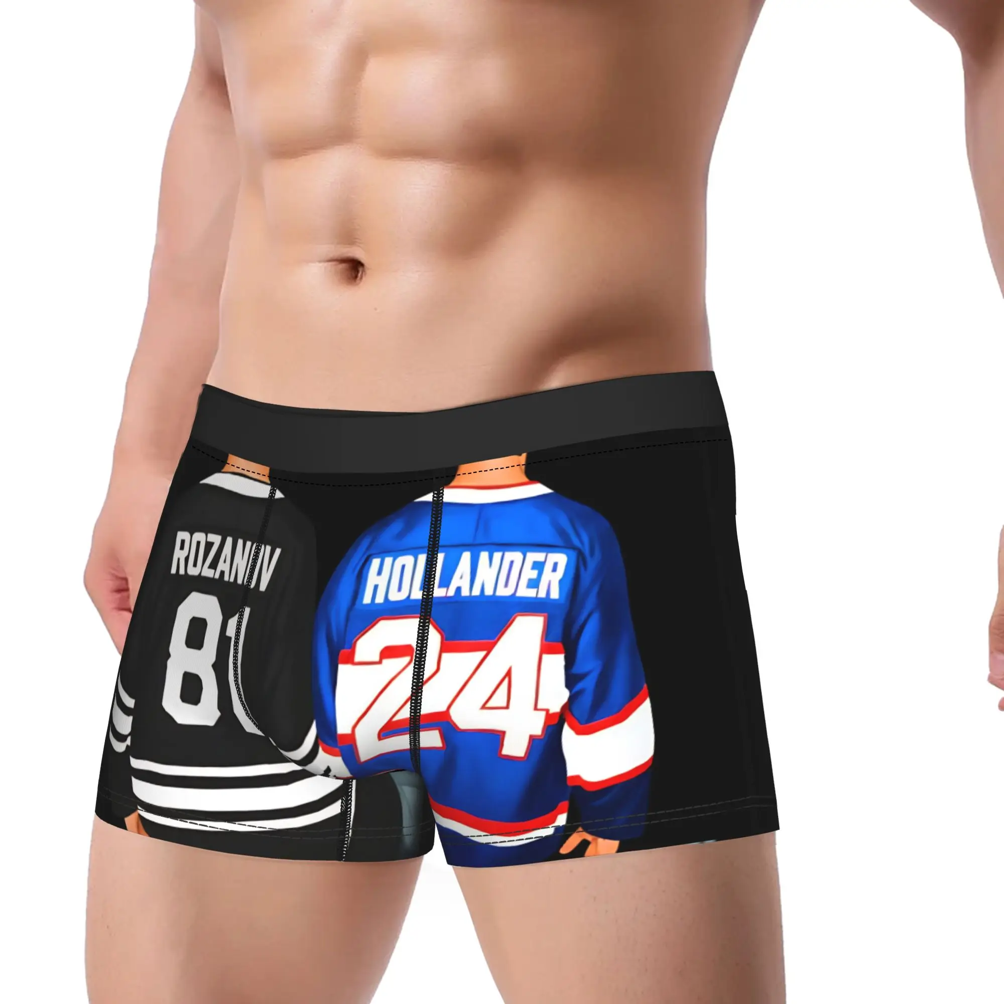 Men's Heated Rivalry  Underwear Shane Ilya Number 24 81 Funny Boxer Briefs Shorts Panties Homme Mid Waist Underpants M-XXL