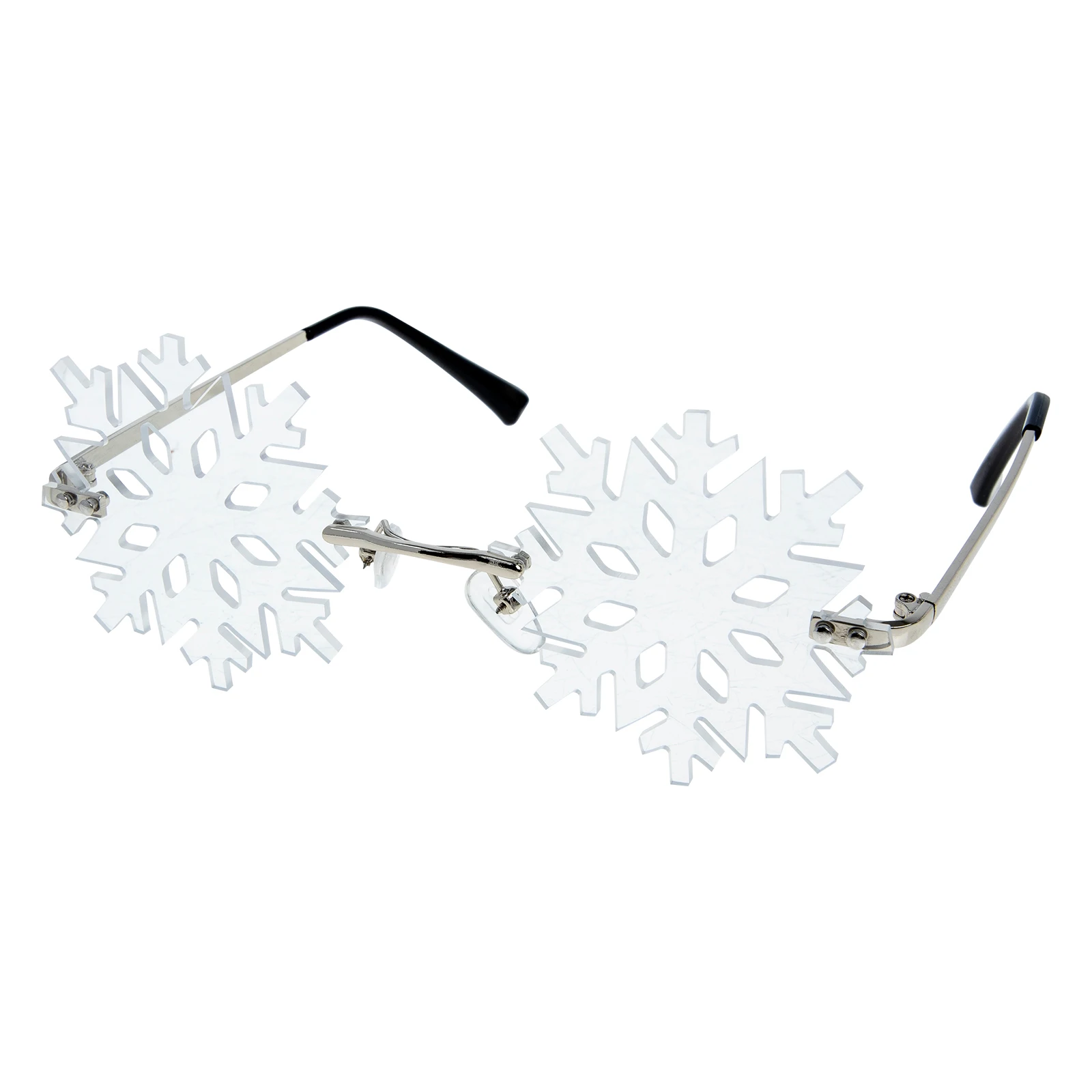 

Snowflake Sunglasses Unique Design Bright Decorative Photo Prop Festival Parties Match Outfits Share Friends