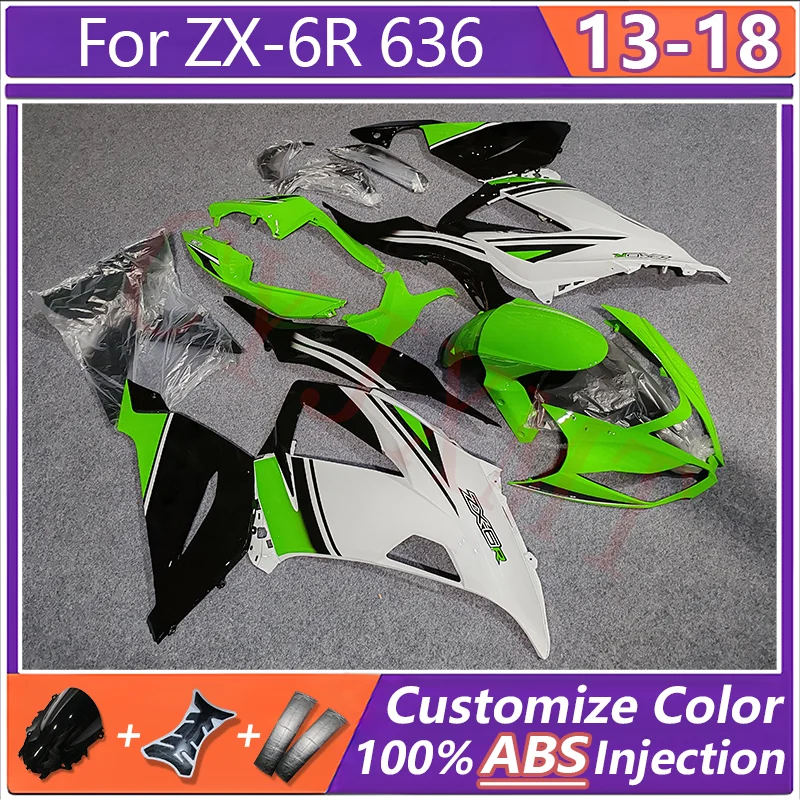 

for Kawasaki Ninja ZX6R Motorcycle Fairing Kit ZX-6R 636 2013-2017 2018 Moto Plastic Fairings ZX6R636 13-18 Bodywork Cover Parts
