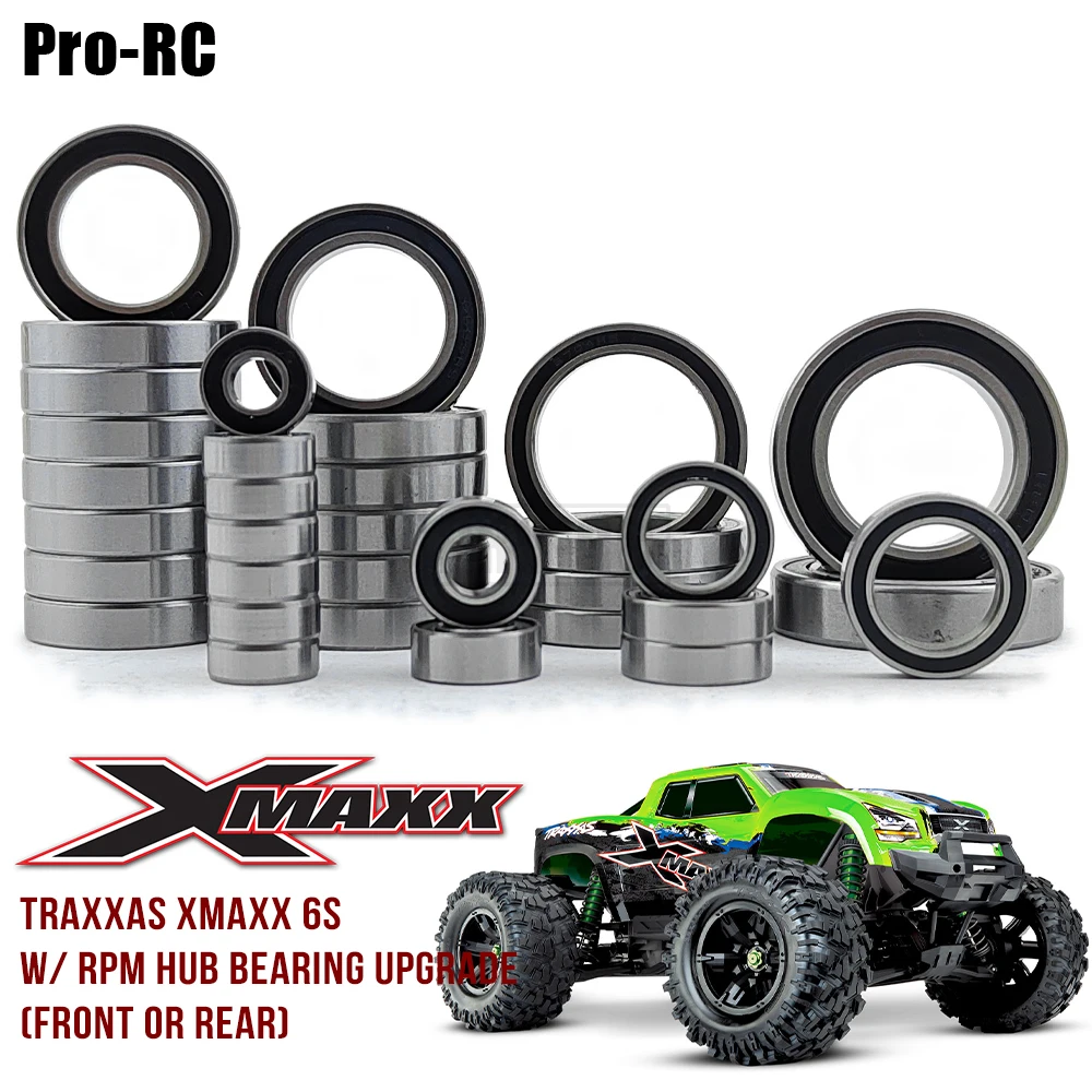 

Fit Traxxas 1/5 X-MAXX XMAXX 6S Complete Bearings Kit + (2) Upgrade RPM Wheel Hub (31 Pcs)