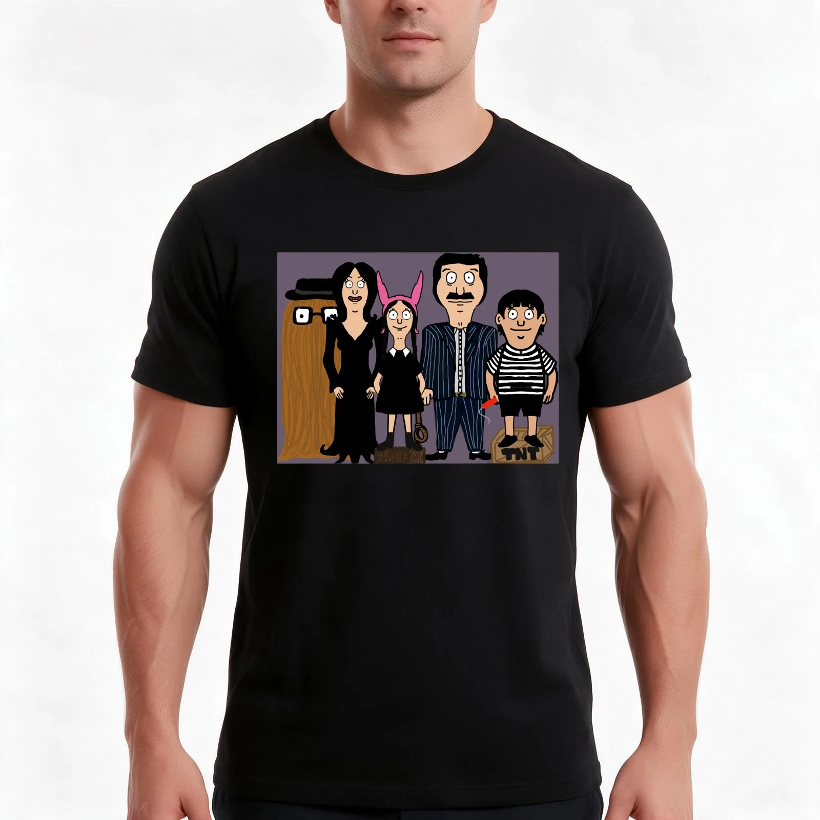 Weird and Kooky Belchers! T-Shirt, Summer Casual Cotton Tee, Oversized Streetwear Tops, Vintage Graphic Print, Unisex Men Women