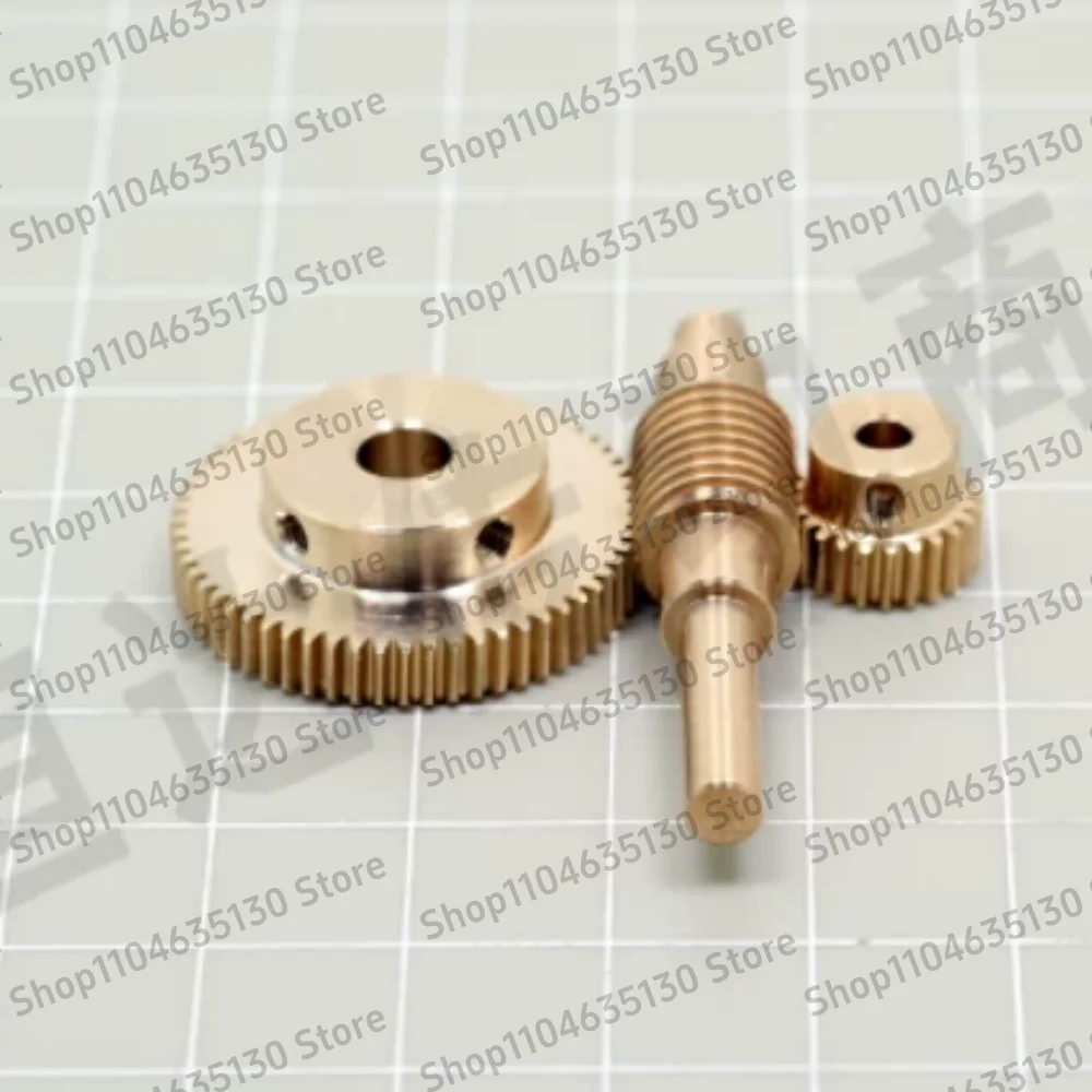 

0.5M precision, number of teeth: 1:20/30/40/50/60/70/80/100, stainless steel worm wheel and copper gear, worm drive device