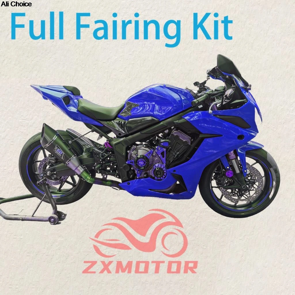 

Синий комплект обтекателей для HONDA CBR650R 19 20 21 22 23 Бесплатные индивидуальные обтекатели мотоцикла CBR 650R 2019 2020 2021 2022 2023