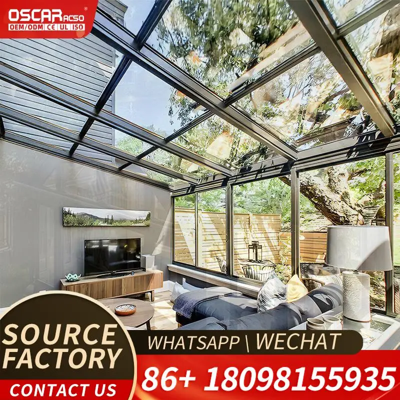 

Aluminium Patio Covers Free Standing Sunrooms Winter Garden Commercial Solarium Outdoor Use in Backyard Terrace Balcony sunroom