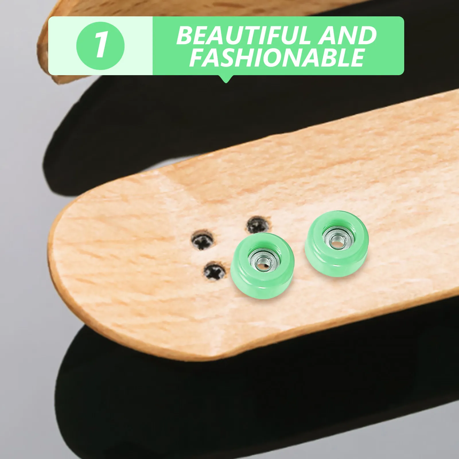 4Pcs Finger Skate Roller Simulation Mini Fingerboard Trucks 34Mm Fingertip Movement Stress Relief Educational Plaything