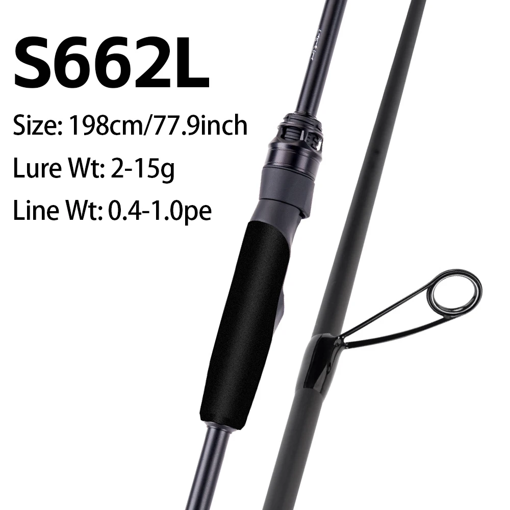 FISHINGFANS KUAISHA T1100+M40X Carbon Blank 8KG DRAG Light LS Guide 7-30g Ködergewicht Schnelle Aktion Spinn- und Wurfangelrute