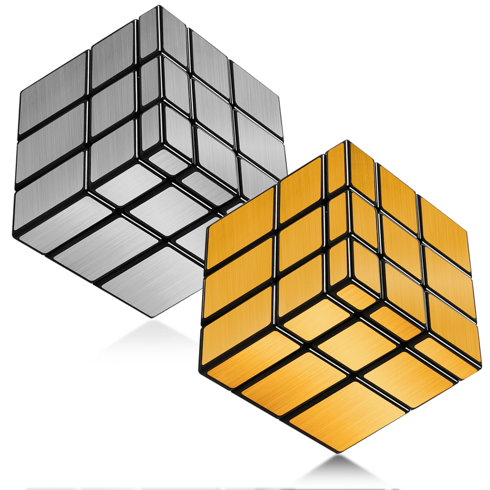SENGSO Mirror Cube 2x2 3x3 Professional Smooth ABS Material-Adult Stress Relief Challenge & Children's Cognitive Development Toy