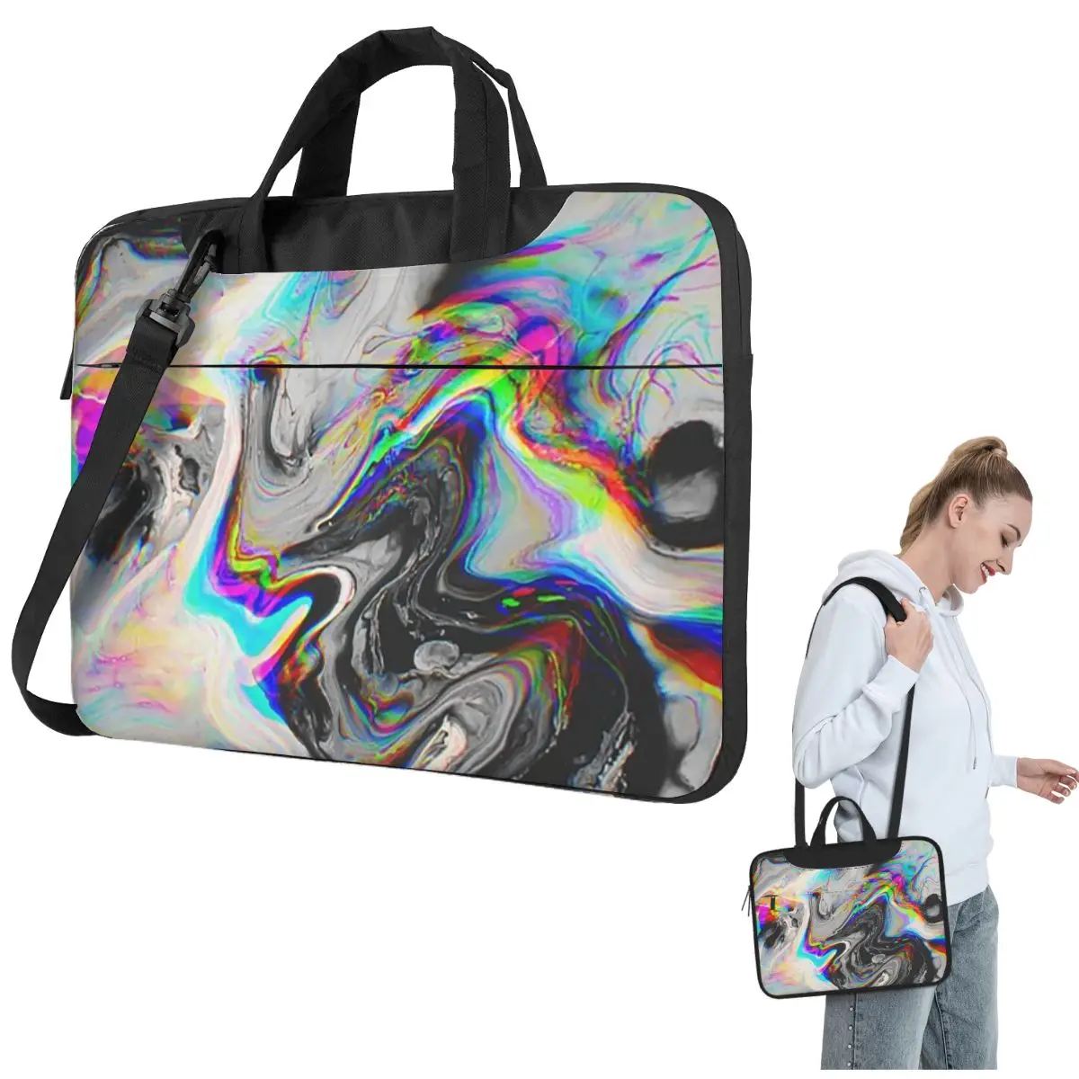 

CONFUSION IN HER EYES THAT SAYS IT ALL Сумка для ноутбука через плечо Сумка для компьютера Устойчивая защитная сумка для ноутбука Lenovo