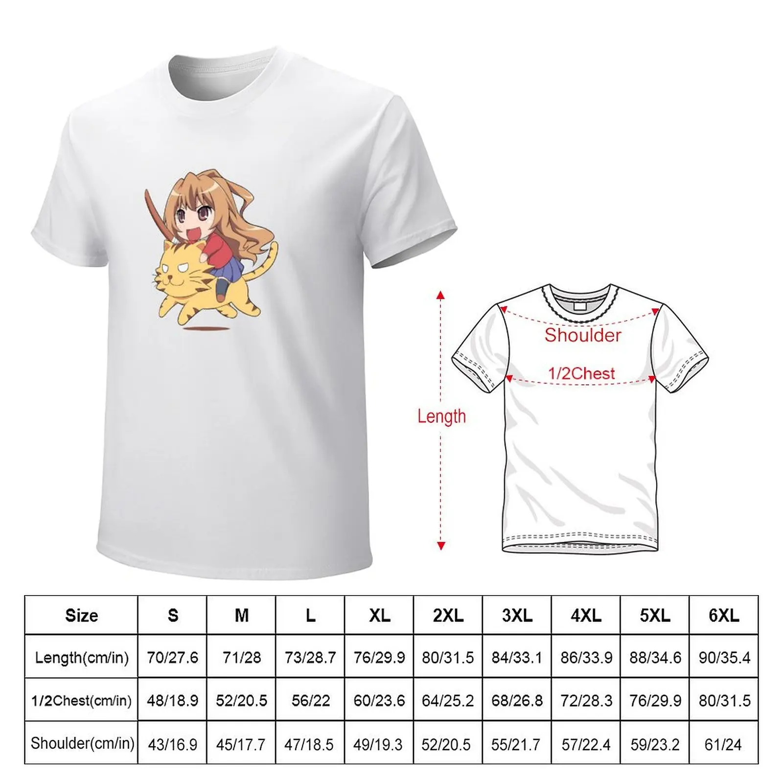 Toradora! T-Shirt funnys shirts graphic tees sublime customs design your own men clothing