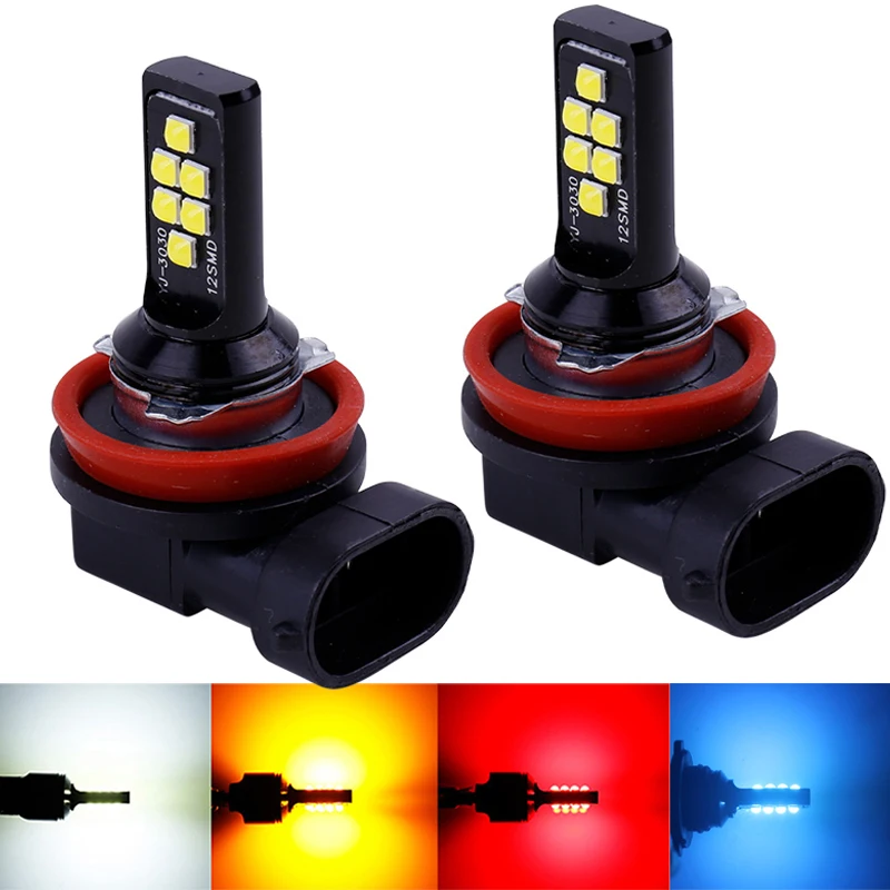 

2pcs P13W H11 H8 H4 H1 H3 H7 9005 9006 HB4 HB3 H16 5202 3030 Chips Fog Lights Bulb Car Driving Light Foglamps Auto Leds Lamp 12V