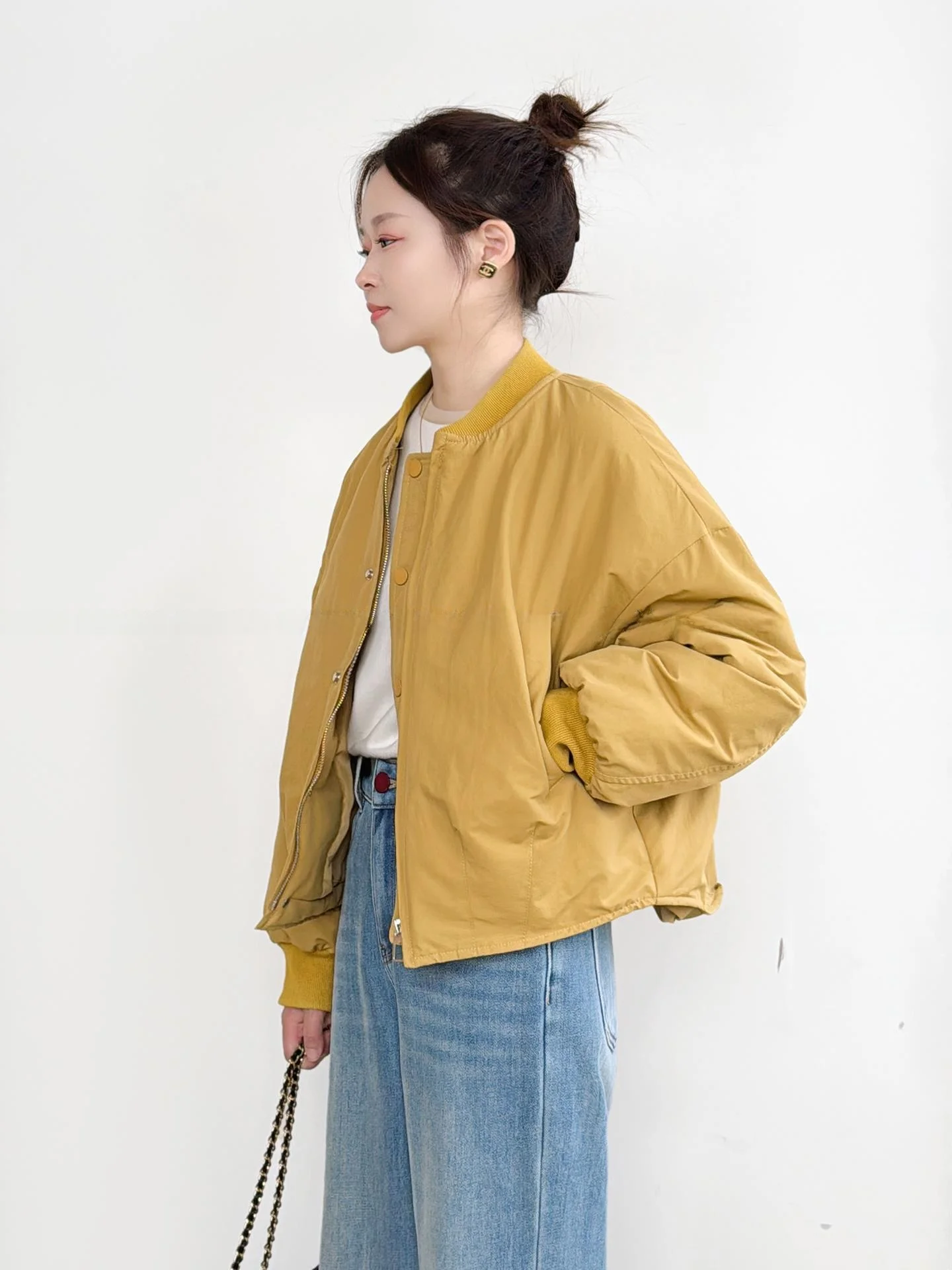 

Женская зимняя теплая верхняя одежда Thiened Cotton Jaet, хлопковая одежда небольшого размера, корейская свободная посадка, длинный све