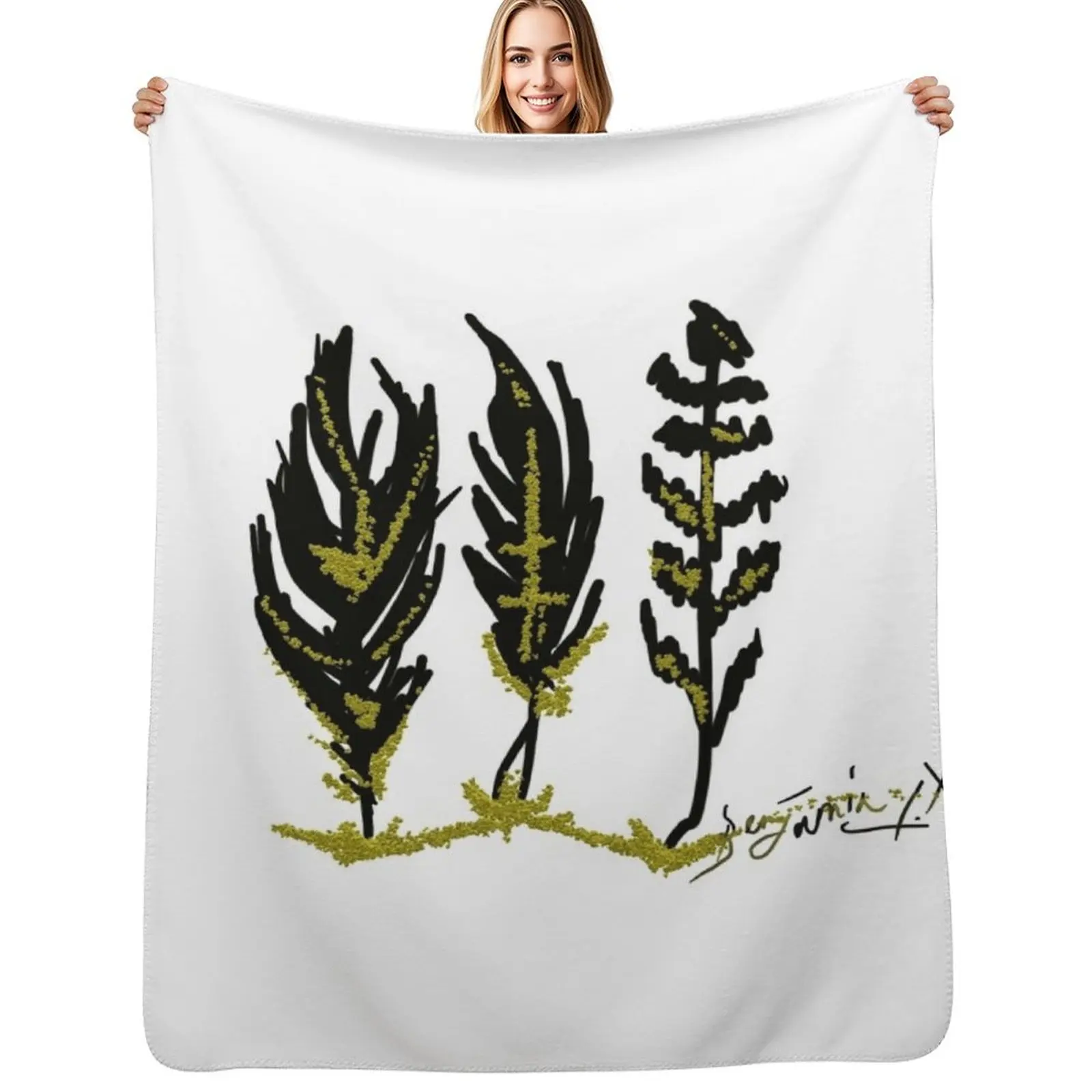 #2 Anicka Feather Nail Throw Blanket Kid'S Designers Soft valentine gift ideas Sofa Bed Blankets