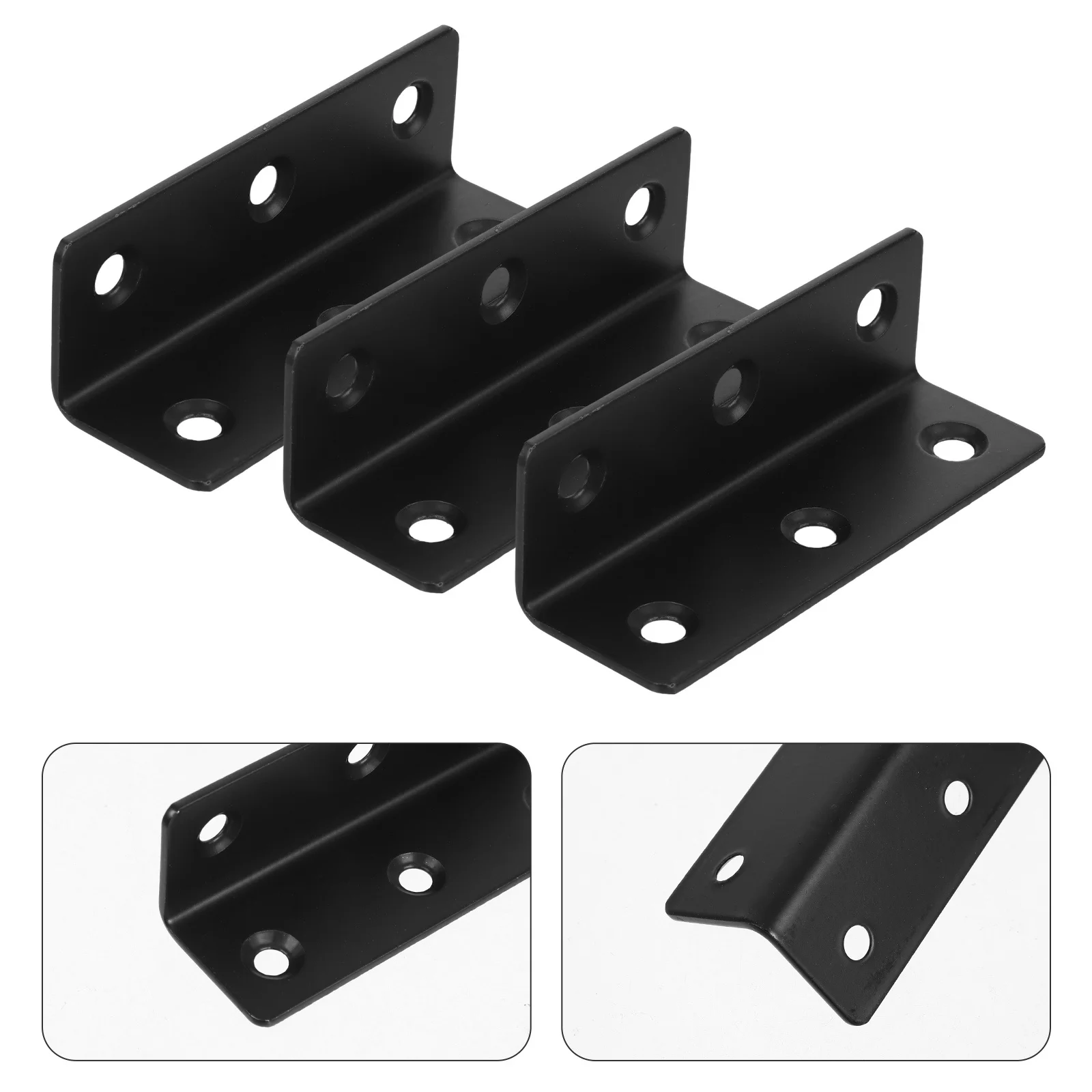 

5Pcs Stainless Steel Corner Brackets Heavy Duty Right Angle Braces for Wood Furniture Shelf Support Garden Bed Gate