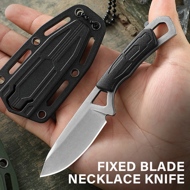 neck knife with sheath tactical neck knife tactical knives for men small fixed blade knife fixed blade edc knife