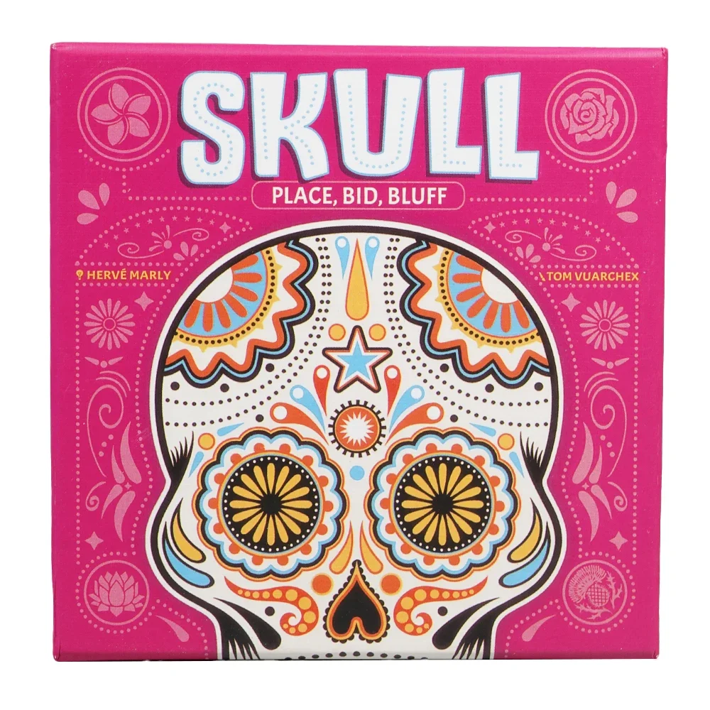 New Edition Rose and Skull Board Game3-6 Players Adult Casual Gathering Guessing Strategy Game English Version