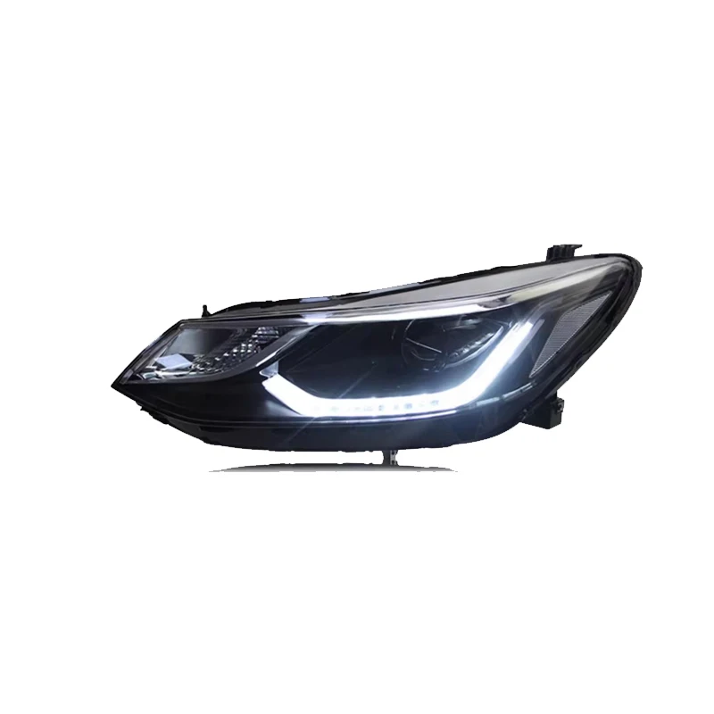Carro conduziu a lâmpada de cabeça para chevrolet cruze faróis 2016-2019 led farol duplo u led drl h7 hid lente bi-xenon feixe baixo