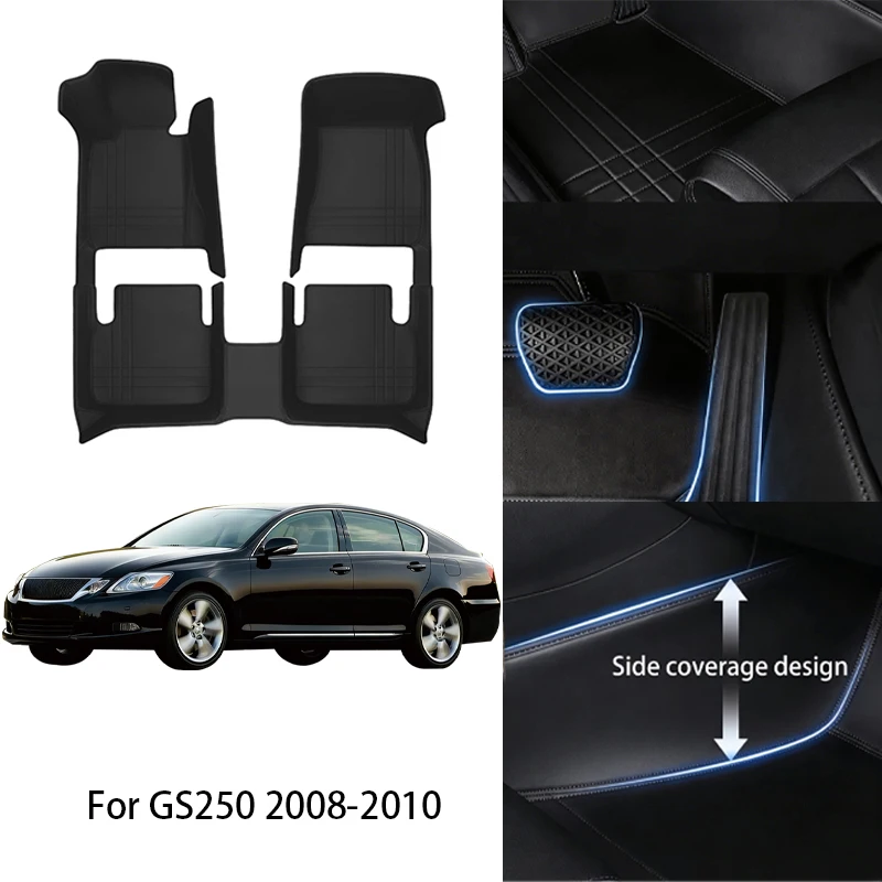 Custom Fit PU Leather Car Floor Mat For Lexus For CT 200h GS250 GS300 is-c 2008-2018 Luxury Full Set Auto Interior Accessories
