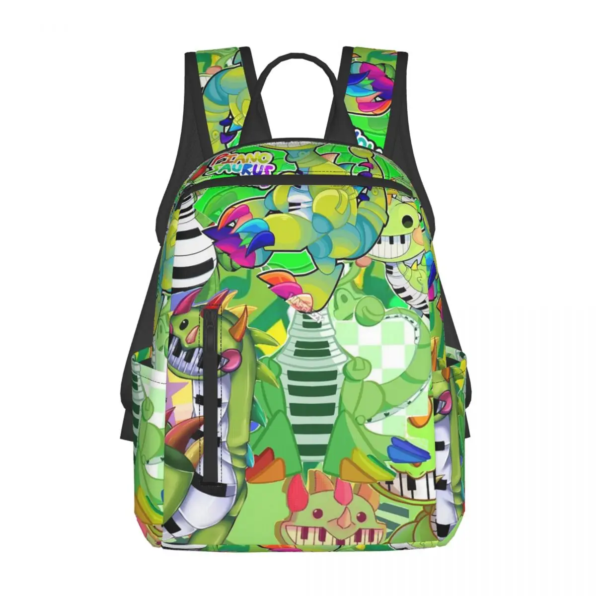 

Doey Doughman Horror Pianosaurus Backpack Daypack Large Capacity Kids BookBag School Bag Shoulder Bags for Men Women