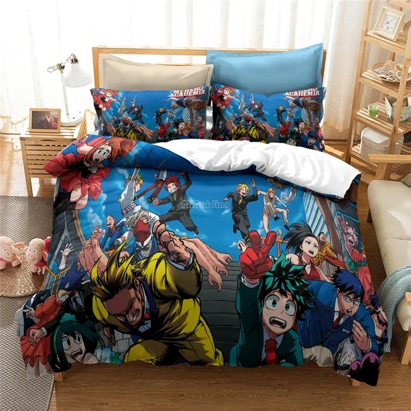 

My Hero Academia 3d Bedding Set Bakugou Katsuki Todoroki Shouto Duvet Cover Pillowcase Children Anime Bed Linen Bedclothes New