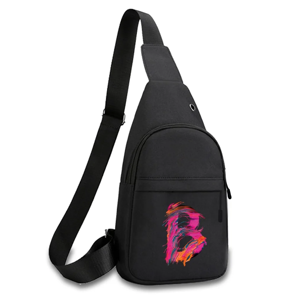 Frauen Brusttasche lässig Multifunktions-Brusttasche Umhängetasche Farbe Brief druck Brusttasche Schule Sommer Kurztrip Messenger Tasche