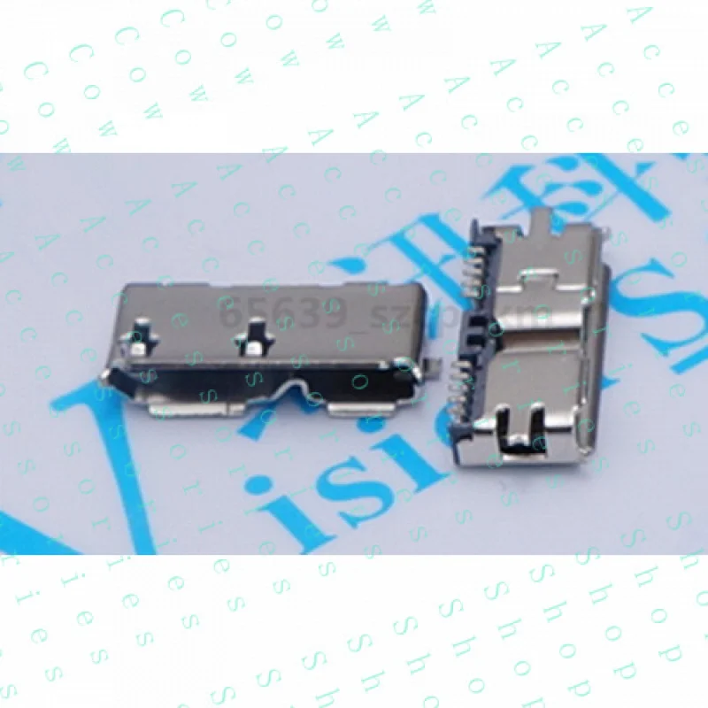 PP+ 10 pcs Micro Mini USB 3.0 Female 10 Pin SMT SMD PCB Socket Connector