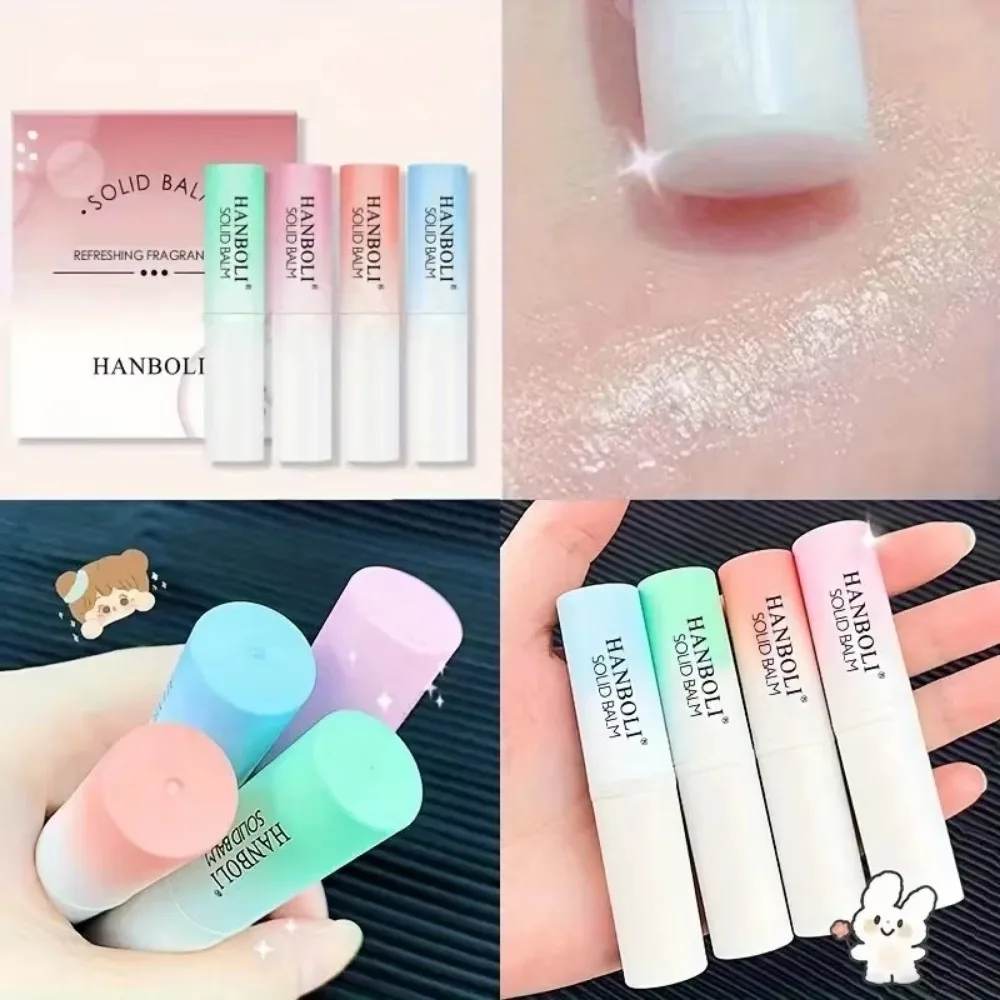 

4pcs Portable Mini Solid Perfume Sticks Long-Lasting Fresh Scent Solid Balm Natural Fragrance Paste For Dating