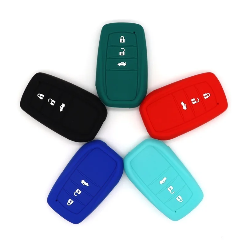 For Toyota Camry Crown Land Release Leiling Highlander Prado Asia Dragon Car Key Cover Soft Plastic Bag Five Colors