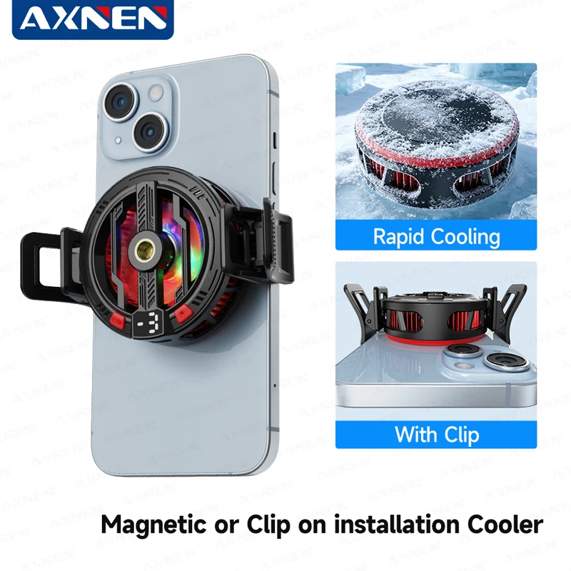 

Магнитный охладитель для мобильных телефонов AXNEN ICE Semiconductor: универсальный радиатор для игр PUBG на iOS