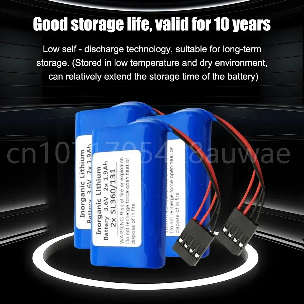 2PCS NUM Numerieke Controle Systeem Batterij VOOR Schneide Tsx17 SL360/13 2x1.9Ah 2XSL360/131 3.6V lithium Batterij met plug