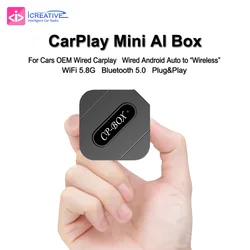 Dongle CarPlay Android Auto Mini AI Box OEM Wired to Wireless CarPlay Plug Play For SamSung Google Htc Linux System IOS