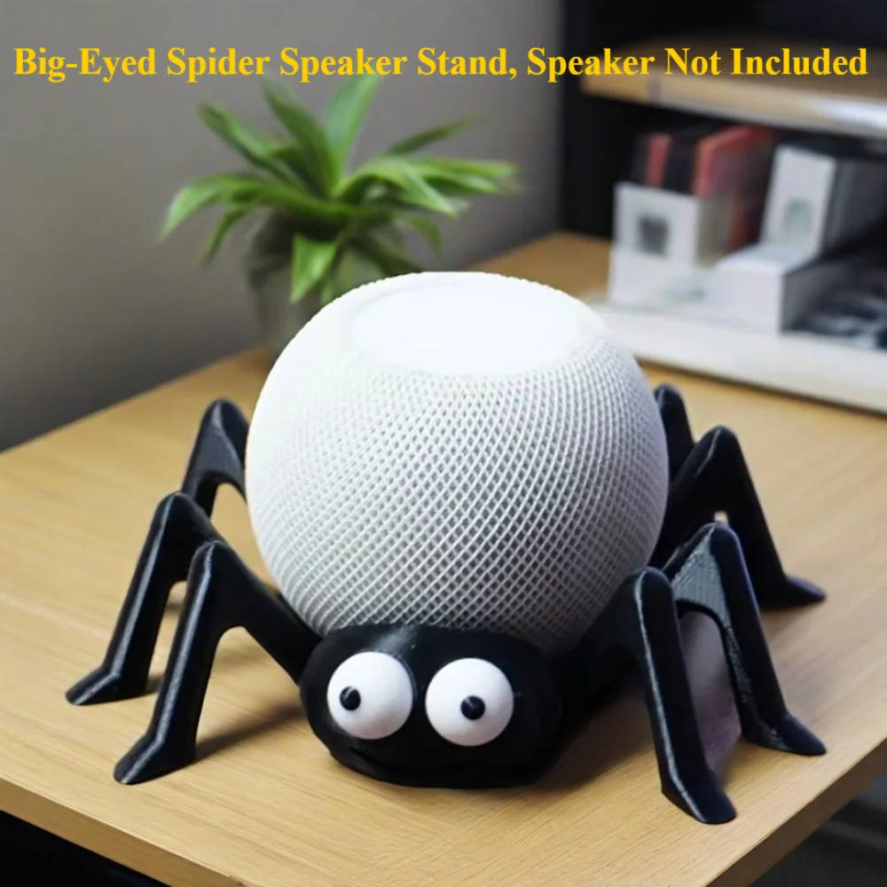 

3D Printed Big-Eyed Spider Speaker Stand for Echo Dot 4th/5th Generation, Cool Desktop Decoration, Birthday Gift