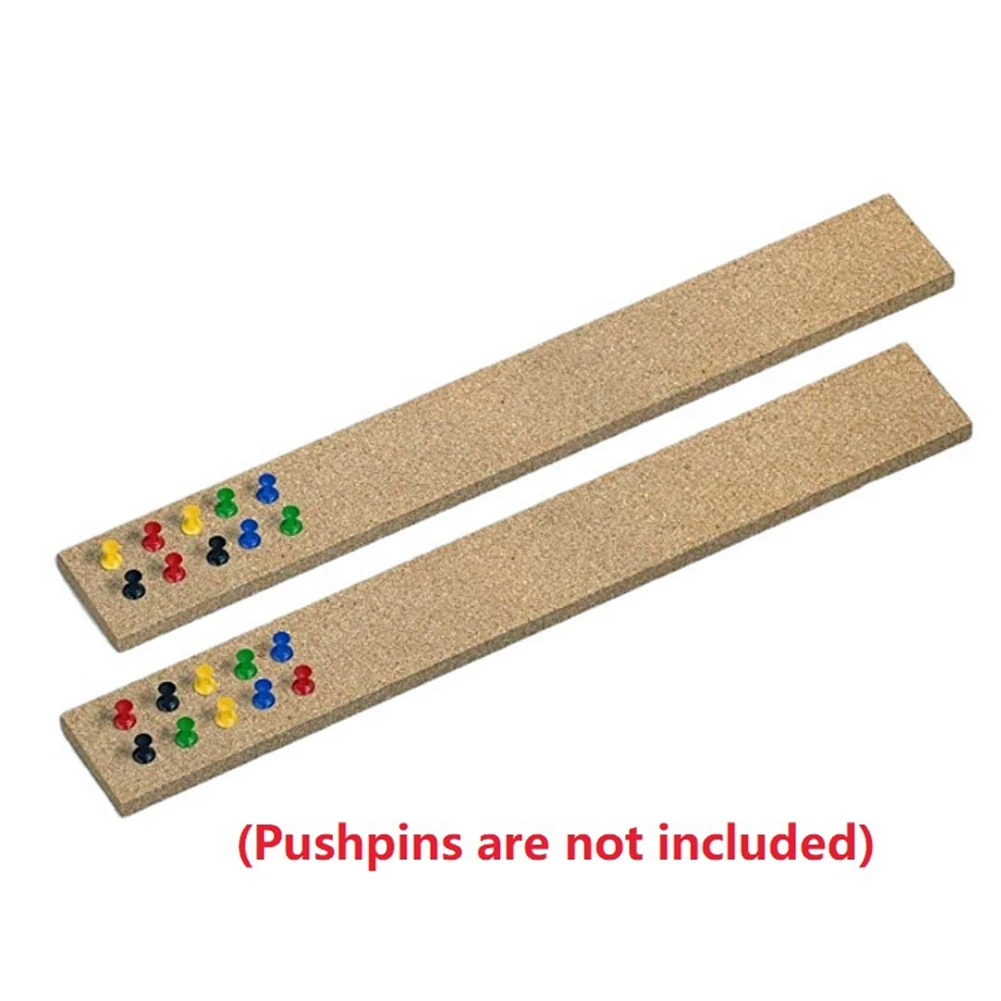 5Pcs Cork Board Strips Self-Adhesive Long Cork Board For Wall Desk Home Classroom Office For Paste Notes Photos Schedule