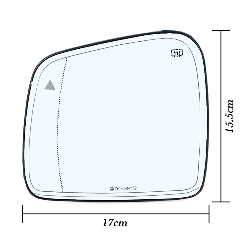 Car Rearview Mirror Lens For Jeep Grand Cherokee 2011-2021 Accessories Reflective With Blind Spots 68082635AB  68082638AB