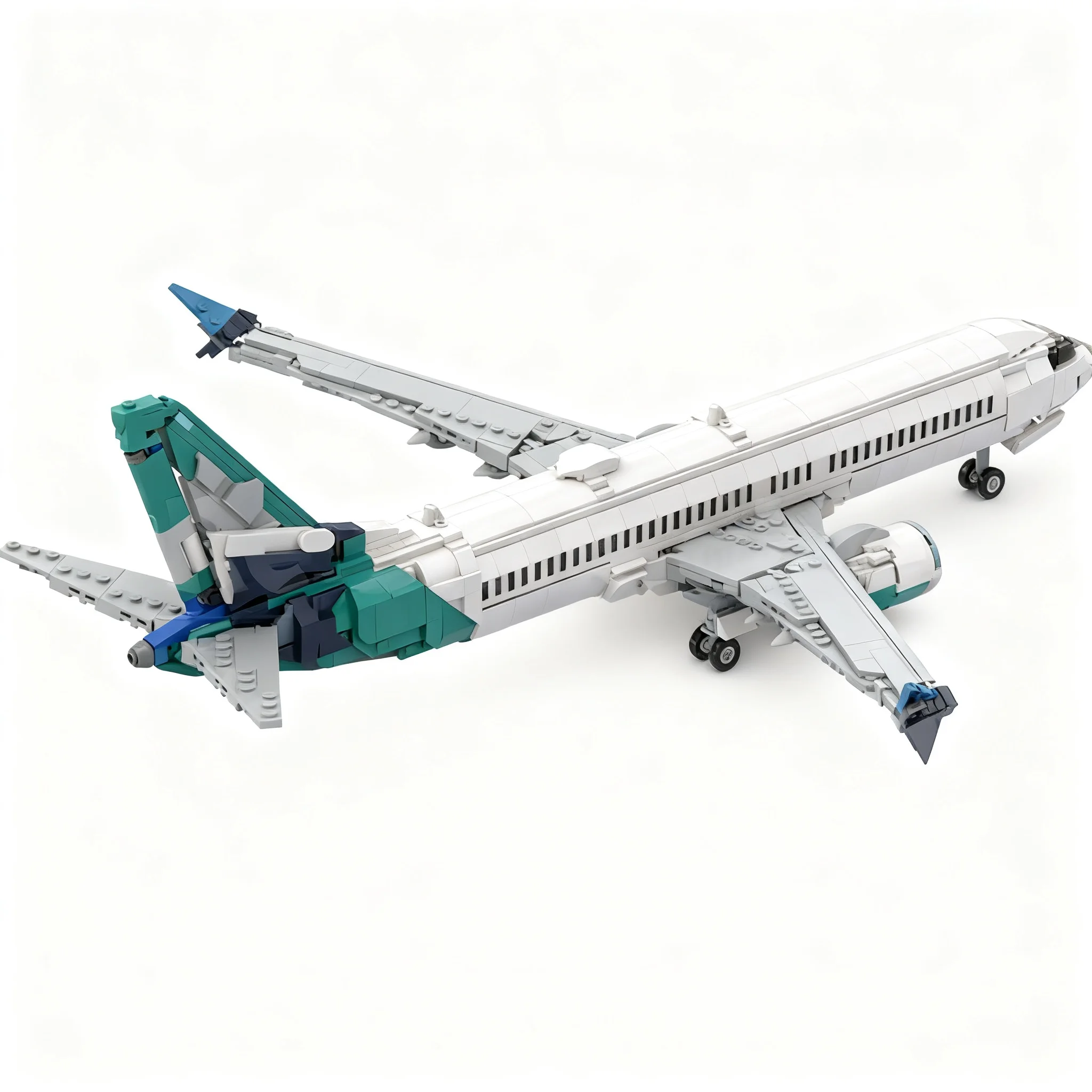 1407pcs MOC WestJet Boeings 737 MAX-8 Icons Model Building Blocks Architecture Toy Christmas Gift Education Idea Display 3D